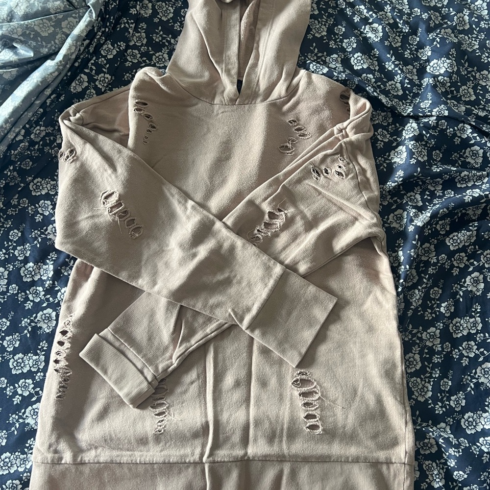 Topshop Beige Textured Sweater